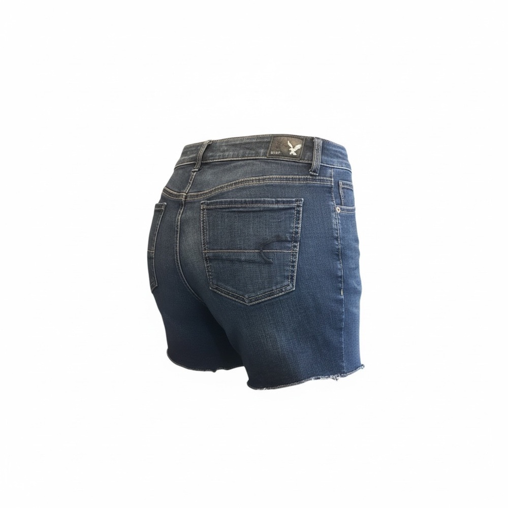 American Eagle Outfitters Dark Blue Denim Jean Shorts - Picture 3 of 12